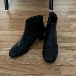 Camper black ankle boots